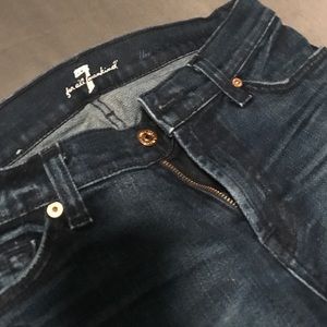 7 For All Mankind - Dark Wash Skinny - Size 27